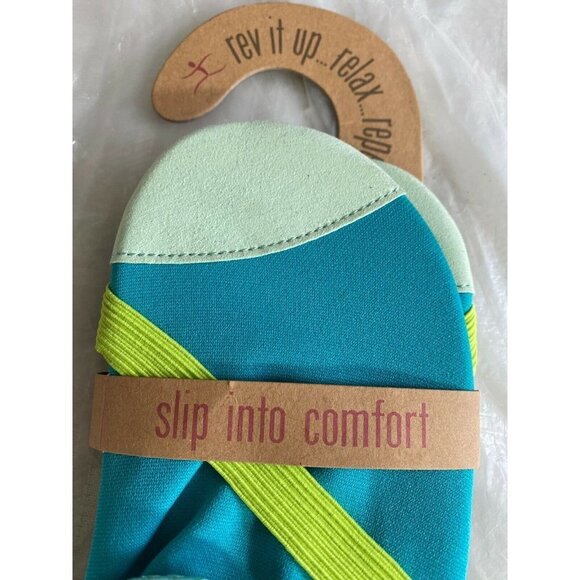 FitKicks Foldable Flat Active Shoes, Turqouise Green, Women's SZ Small 5.5 - 6.5 - Picture 4 of 10